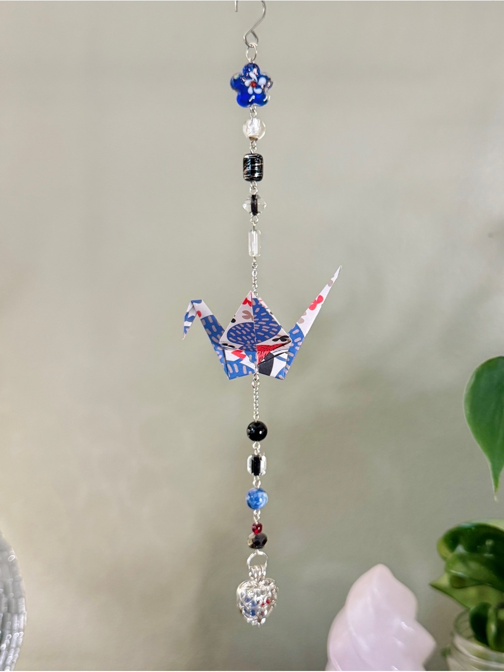 Origami Ornament #2566 - Medium Paper Crane